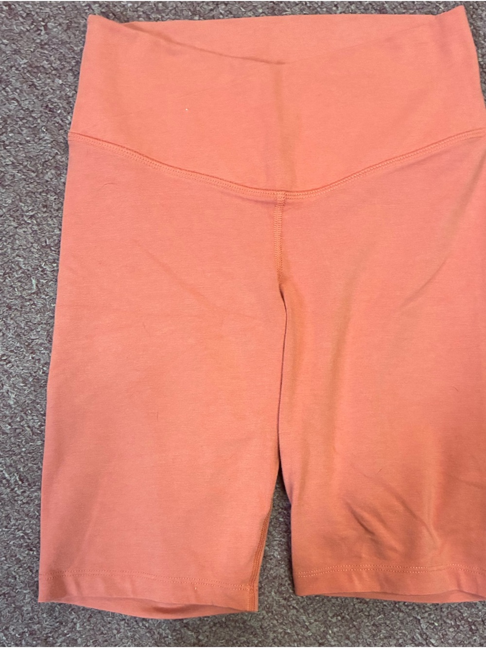 Old Navy Coral-Orange High Waist Bike Shorts